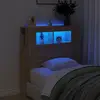 Image de vidaXL Tête de lit à LED chêne sonoma 100x18,5x103,5cm bois ingénierie