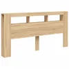 Image de vidaXL Tête de lit à LED chêne Sonoma 200x18,5x103,5cm Bois ingénierie