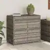 Image de vidaXL Armoire de rangement de jardin gris 83x45x76 cm résine tressée
