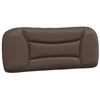 Image de vidaXL Coussin de Tête de Lit Hvar, Oreiller de Lecture avec Fermeture à Glissière, Coussin de Lecture pour Lit Chambre, Marron 100 cm Similicuir