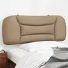 Image de vidaXL Coussin de tête de lit Hvar cappuccino 100 cm similicuir