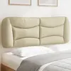 Image de vidaXL Coussin de tête de lit Hvar crème 120 cm tissu
