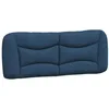 Image de vidaXL Coussin de Tête de Lit Hvar, Oreiller de Lecture avec Fermeture à Glissière, Coussin de Lecture pour Lit Chambre, Bleu 140 cm Tissu
