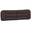 Image de vidaXL Coussin de Tête de Lit Hvar, Oreiller de Lecture avec Fermeture à Glissière, Coussin de Lecture pour Lit Chambre, Marron Foncé 180 cm Tissu