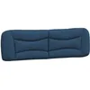 Image de vidaXL Coussin de Tête de Lit Hvar, Oreiller de Lecture avec Fermeture à Glissière, Coussin de Lecture pour Lit Chambre, Bleu 180 cm Tissu
