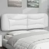 Image de vidaXL Coussin de tête de lit Hvar blanc 193 cm similicuir