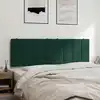 Image de vidaXL Coussin de tête de lit Hanko vert foncé 160 cm velours