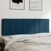 Image de vidaXL Coussin de tête de lit Hanko bleu 160 cm velours