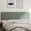 Image de vidaXL Coussin de tête de lit Hanko gris clair 200 cm velours