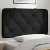 Image de vidaXL Coussin de tête de lit noir 80 cm velours