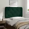 Image de vidaXL Coussin de tête de lit vert foncé 80 cm velours
