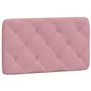 Image de vidaXL Coussin de Tête de Lit, Oreiller de Tête de Lit avec Bandes Auto-agrippantes, Coussin Rembourré Chambre à Coucher, Rose 80 cm Velours