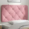 Image de vidaXL Coussin de tête de lit rose 80 cm velours