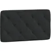 Image de vidaXL Coussin de Tête de Lit, Oreiller de Tête de Lit avec Bandes Auto-agrippantes, Coussin Rembourré Chambre à Coucher, Noir 90 cm Velours