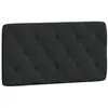 Image de vidaXL Coussin de Tête de Lit, Oreiller de Tête de Lit avec Bandes Auto-agrippantes, Coussin Rembourré Chambre à Coucher, Noir 100 cm Velours