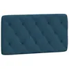 Image de vidaXL Coussin de tête de lit Bleu 100 cm Velours