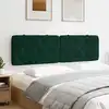 Image de vidaXL Coussin de tête de lit vert foncé 180 cm velours
