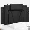 Image de vidaXL Coussin de tête de lit Viana noir 80 cm similicuir