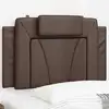 Image de vidaXL Coussin de tête de lit Viana marron 80 cm similicuir