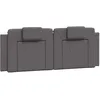 Image de vidaXL Coussin de tête de lit Viana Gris 140 cm Similicuir