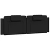 Image de vidaXL Coussin de tête de lit Viana Noir 160 cm Similicuir