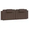 Image de vidaXL Coussin de tête de lit Viana Marron 160 cm Similicuir