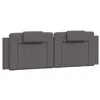 Image de vidaXL Coussin de tête de lit Viana Gris 160 cm Similicuir