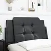 Image de vidaXL Coussin de tête de lit Zadar noir 80 cm similicuir