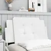 Image de vidaXL Coussin de tête de lit Zadar blanc 80 cm similicuir