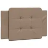 Image de vidaXL Coussin de tête de lit Zadar, Oreiller Rembourré de Tête de Lit, Accessoire de Lit de Chambre à Coucher Intérieur, Cappuccino 80 cm Similicuir