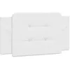 Image de vidaXL Coussin de tête de lit Zadar, Oreiller Rembourré de Tête de Lit, Accessoire de Lit de Chambre à Coucher Intérieur, Blanc 100 cm Similicuir