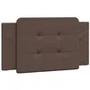 Image de vidaXL Coussin de tête de lit Zadar, Oreiller Rembourré de Tête de Lit, Accessoire de Lit de Chambre à Coucher Intérieur, Marron 100 cm Similicuir