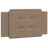 Image de vidaXL Coussin de tête de lit Zadar, Oreiller Rembourré de Tête de Lit, Accessoire de Lit de Chambre à Coucher Intérieur, Cappuccino 100 cm Similicuir
