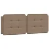 Image de vidaXL Coussin de tête de lit Zadar, Oreiller Rembourré de Tête de Lit, Accessoire de Lit de Chambre à Coucher Intérieur, Cappuccino 140 cm Similicuir