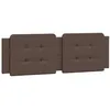Image de vidaXL Coussin de tête de lit Zadar, Oreiller Rembourré de Tête de Lit, Accessoire de Lit de Chambre à Coucher Intérieur, Marron 160 cm Similicuir