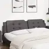 Image de vidaXL Coussin de tête de lit Zadar gris 200 cm similicuir