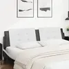 Image de vidaXL Coussin de tête de lit Zadar noir et blanc 200 cm similicuir