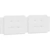 Image de vidaXL Coussin de tête de lit Zadar Blanc 152 cm Similicuir, Oreiller de tête de lit, Oreiller de tête de lit Suspendu, Coussin pour tête de lit Flottant