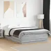 Image de vidaXL Cadre de lit sans matelas sonoma gris 120x200 cm