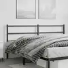 Image de vidaXL Tête de lit de remplacement métal noir 193 cm