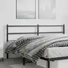 Image de vidaXL Tête de lit de remplacement métal noir 200 cm
