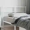 Image de vidaXL Tête de lit de remplacement métal blanc 120 cm