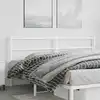 Image de vidaXL Tête de lit de remplacement métal blanc 193 cm