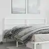 Image de vidaXL Tête de lit de remplacement métal blanc 200 cm