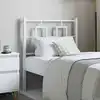 Image de vidaXL Tête de lit de remplacement métal blanc 75 cm