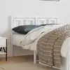 Image de vidaXL Tête de lit de remplacement métal blanc 120 cm