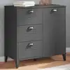 Image de vidaXL Buffet VIKEN gris anthracite 80x40x80 cm bois d'ingénierie
