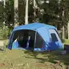 Image de vidaXL Tente familiale 10 personnes bleu libération rapide imperméable