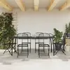 Image de vidaXL Ensemble à manger de jardin 7 pcs anthracite métal maille