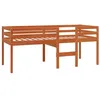 Image de vidaXL Lit Haut sans Matelas Cire Marron 90x190 cm Bois Massif
